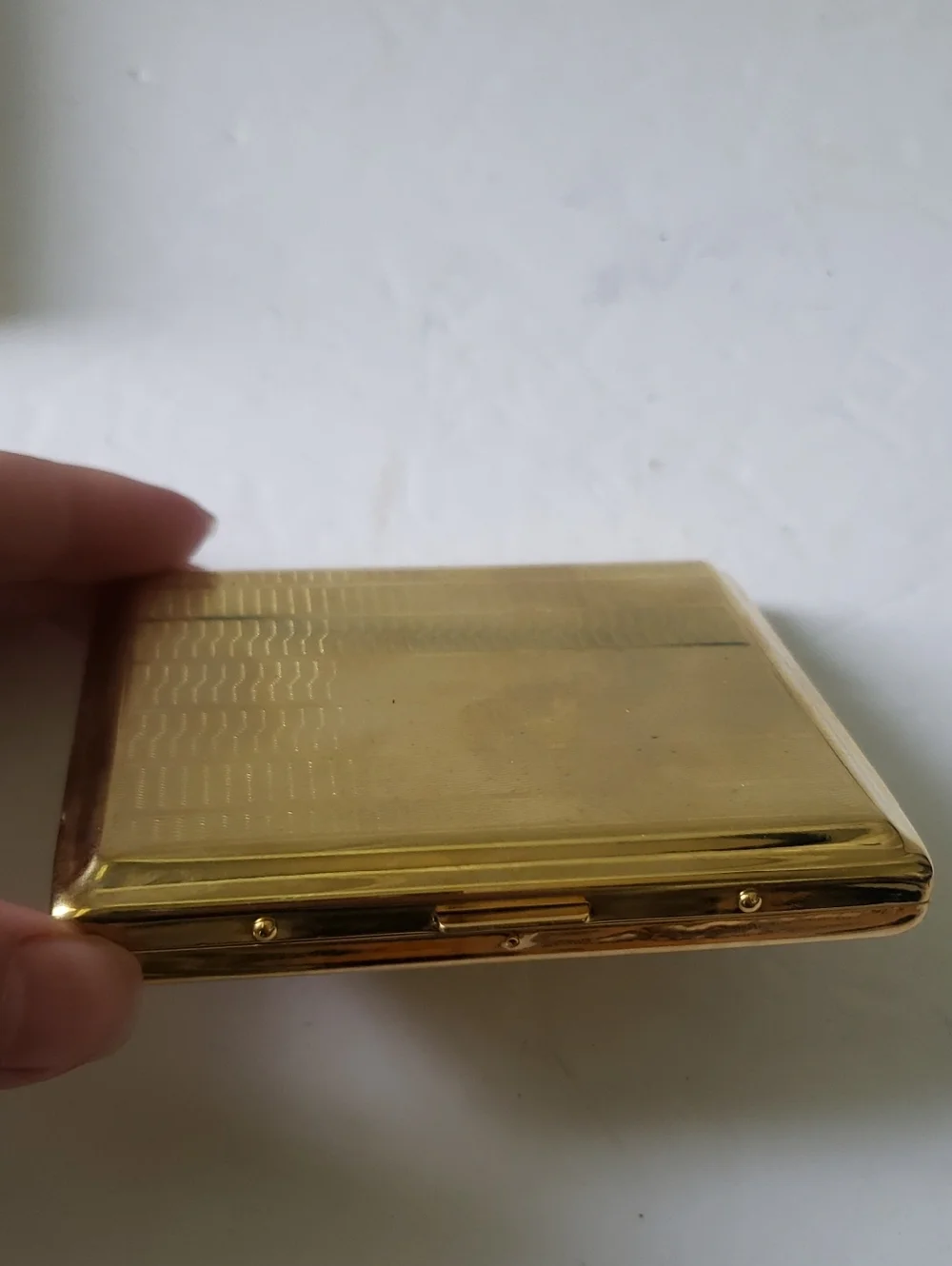 Colibri Vintage Gold Toned Cigarette Case Holder